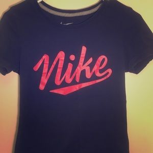 Black & Red Fitted Nike Shirt